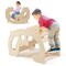 Kids 2-in-1 Rocking Horse Arch Climber Safe and Fun Toy for Playrooms